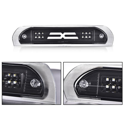 G-PLUS LED Third Brake Light Compatible With Dodge RAM 2002 2003 2004 2005 2006 2007 2008 2009, 3RD LED Bar Brake/Cargo Light,Type X (Clear lens Black Housing Amber Reflector)