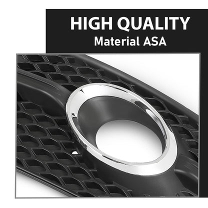 G-PLUS Pair Front Fog light Cover Grills, Compatible with Audi Q5 8R 2009-2012 W/S-Line Pkg, Left Driver & Right Passenger Side 2PCS, 8R0807681E, 8R0807682E