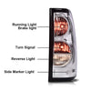 G-PLUS Clear Tail Lights w/Wiring Harness Compatible with 2003 2004 2005 2006 Chevy Silverado Pickup GM2800174, GM2801174 Luces Traseras Rear Brake Lamps Assembly