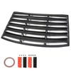 G-PLUS Window Louver Replacement for Chevy Camaro 2010 2011 2012 2013 2014 2015 Unpainted Black ABS Rear Window Scoop Windshield Louver Sun Shade Cover Rain Guard
