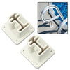 G-PLUS Ladder Flanges Fit Heavy Duty Resin in-Pool Above Ground Swimming Pool Ladder White