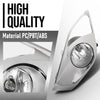 G-PLUS Front Bumper Fog Lights w/Switch + Sliver Cover Bezels Compatible with Toyota Avalon 2013 2014 2015 Left & Right Clear Lens Chrome Housing, 812200W040, 8122008020, 812100W050