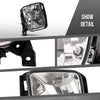 G-PLUS Fog Light Compatible With Dodge Ram 1500 Pickup 2013 2014 2015 2016 2017 2018,(NOT For Rebel Models) Driving Clear Fog Lamps w/Bulbs Pair