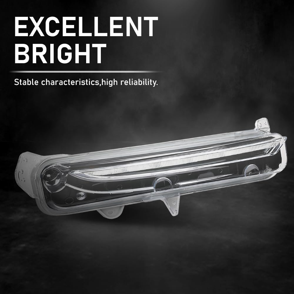 G-PLUS LED Front Right Fog Light Lamps Assembly, Compatible with Lincoln MKX 2016-2017, Passenger Side, FA1Z-13200-C, FA1Z13200C