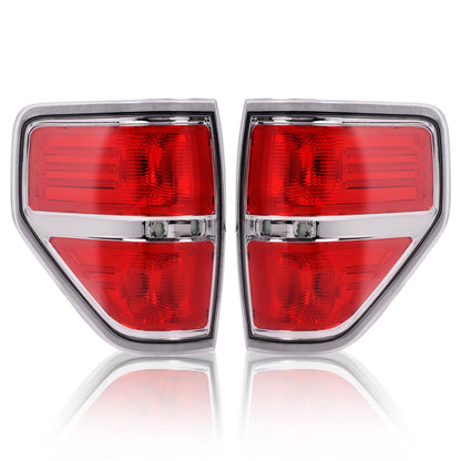 G-PLUS Rear Tail Lights Compatible With 2009-2014 Ford F150 2/4 Door (Not Fit Flareside Models,Not Fit Ogriginal Model with LED Tail Lamp) Brake Lamp luces traseras, faros traserosAssembly