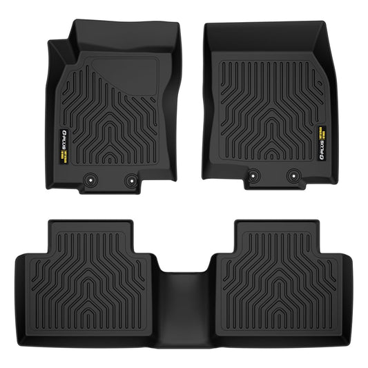 G-PLUS Floor Mats Cargo Liners, Compatible with Nissan Rogue 2014-2020 (No Rogue Sport or Select Models), 1st & 2nd Row, All Weather Full Cover Protection, Black