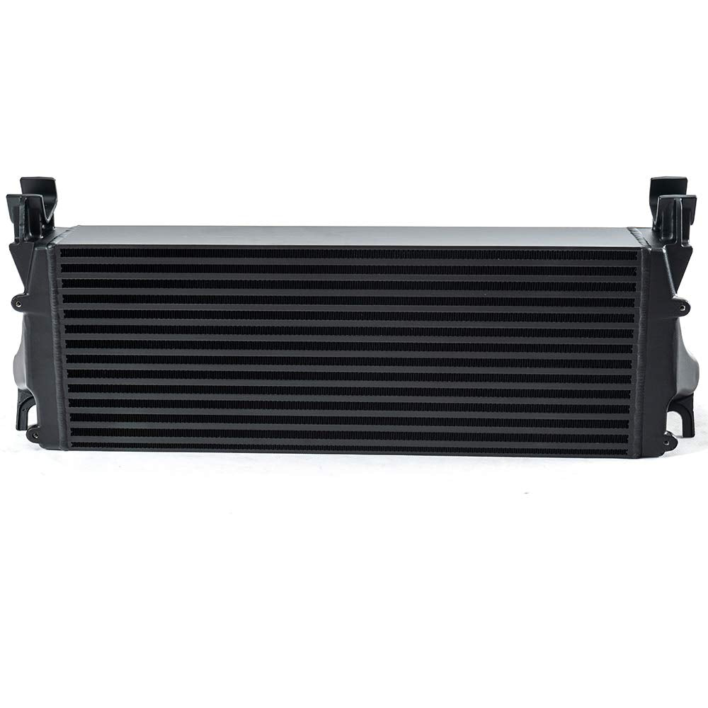 G-PLUS Charge Air Cooler/Intercooler Compatible With 2013-2018 Ram 2500 3500 6.7L Aluminum Tank Tube & Fin Core Black