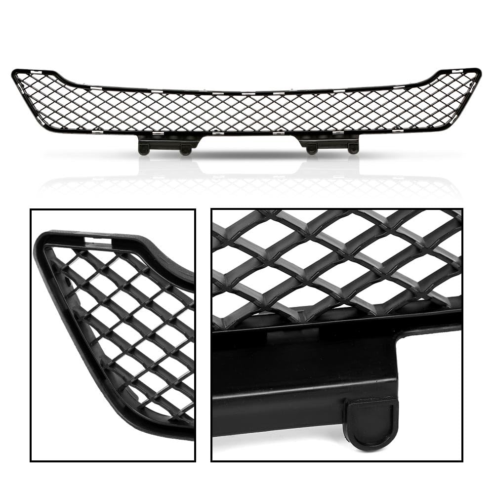G-PLUS Center Bumper Grille Compatible with ML320 Bluetec 4Matic 2009, Fit ML350 Bluetec/ML450 Hybrid 4Matic2010-2011, Fit ML350 ML550 ML63 AMG Base 2009-2011 1648854123 MB1036133