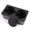 G-PLUS Floor Mounted Console Dual Cup Holder Insert Compatible with Silverado 2007-2013 /Sierra / 2007-2014 Suburban/Yukon/Tahoe Center Console Beverage Drink Insert Replacement 19154712