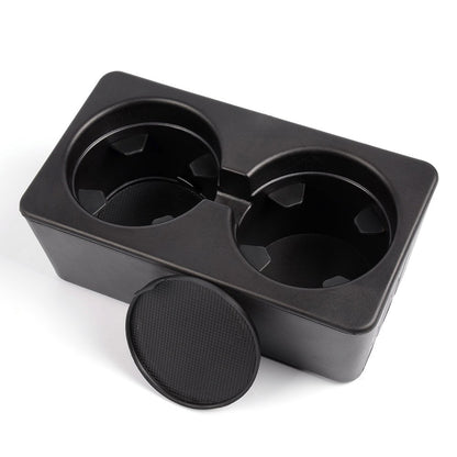 G-PLUS Floor Mounted Console Dual Cup Holder Insert Compatible with Silverado 2007-2013 /Sierra / 2007-2014 Suburban/Yukon/Tahoe Center Console Beverage Drink Insert Replacement 19154712