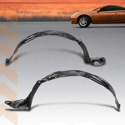 G-PLUS Front Driver & Passenger Side Fender Liner Set Compatible with Toyota Celica 2000-2005 2 PCS Black