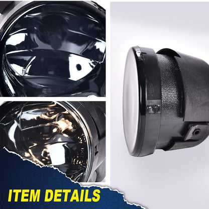 G-PLUS Front Fog Lights Assembly Compatible with 2004-2015 Nissan Titan / 2005-2007 Nissan Armada Clear Lens Driving Fog Lamps Compatible with w/ 889 12V 37.5W Bulbs 2pcs