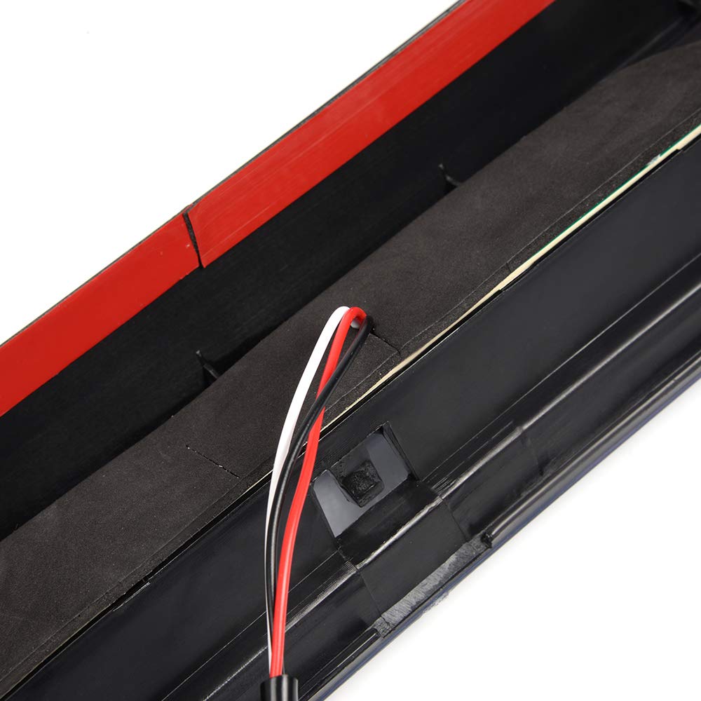 G-PLUS Third 3rd Brake Cargo Light Compatible With 2007-2016 Toyota Tundra Rear Roof Center High Mount Tail Lamps Replacement Chrome Housing Clear Lens