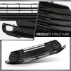 G-PLUS Front Lower Bumper Grille Grill, Compatible with Toyota Sienna LE 2021-2023, W/o Parking Sensor Hole, 5310208040, TO1036239