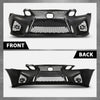G-PLUS Front Bumper Set 8Pcs Compatible with 2013-2015 LX GS GS350 GS450 Conversion 16+ GS F, (1 Front Bumper +1 Center Grille+2 Fog Lamp Frame + 2 Fog Lights + 1 License Plate + 1 Small Bracket)