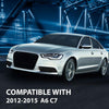 G-PLUS Front Bumper Fog Light Grill Covers Driver and Passenger Side Compatible with Audi A4 B8 B8.5 Allroad 2009-2015 (w/Fog Light Hole)/Not Fit for S-Line Models 8K0807681J01C 8K0807682J01C Black
