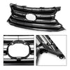 G-PLUS Front Upper Bumper Grille Shell Insert Compatible with NX200t NX300h 2015 2016 2017 LX1200172 5311178010 Silver