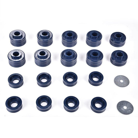 G-PLUS Body Mounts in Polyurethane PU Compatible With 1999-2017 F250 F350 Super Duty 2WD/4WD,Body Cab Mounts Bushings Kit (Blue)