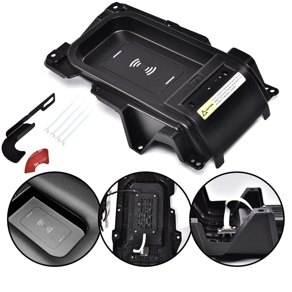 G-PLUS Center Console Wireless Charging Tray Compatible with 2014-2020 Toyota Tundra