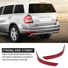 G-PLUS Bumper Reflector Light 2PCS Rear for Benz GL-Class X164 GL350 GL450 GL550 2010-2012 Additional Angle