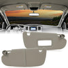 G-PLUS Beige Sun Visor LH Driver & RH Passenger Side 1 Pair Compatible with 2002-2009 Dodge Ram 1500 2500 3500 (Only the Passenger Side with a Mirror)