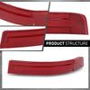 G-PLUS Pair Rear Bumper Reflector Light, Compatible with Benz GL320 2007-2009 CDI 164.822/ GL450 2007-2008 164.871/ GL550 2008-2009 164.886, Left & Right Side 2PCS, 1648201174, 1648201274