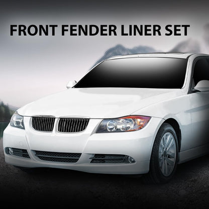 G-PLUS Fender Liner Set Front Left & Right Front 2Pc Compatible with BMW 323i 325i 328i 330Ci 335d 335i 2006-2012 51717059379-PFM, 51717059380-PFM