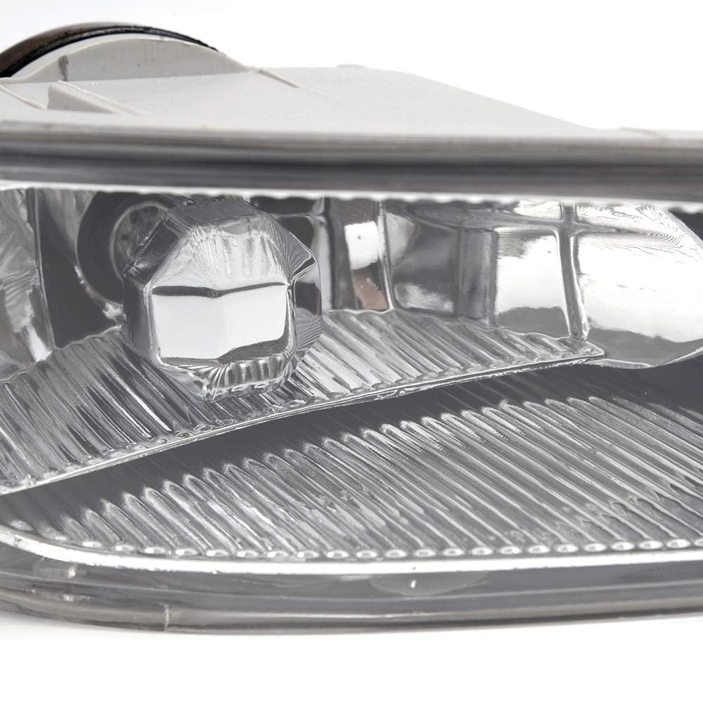 G-PLUS Fog Lights 9006 12V 55W Halogen Lamp Clear Lens With Bulbs Compatible with Toyota Camry 2002-2004 / Fit Corolla 2004-2008 / Fit Solara 2002-2003
