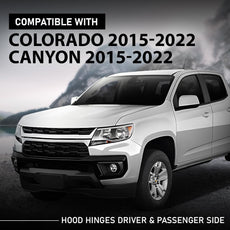 G-PLUS Hood Hinges 2PCS for Chevy Colorado 2015-2022 GMC Canyon 2015-2022 Front View