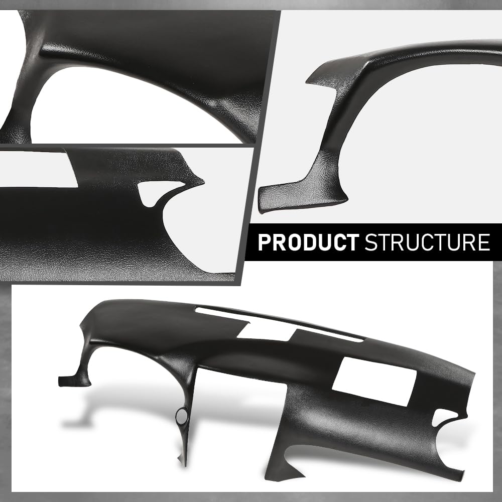 G-PLUS TPE Dash Dashboard Cover, Compatible with LX IS250 IS350 C 2010-2013, Fit LX IS250 IS350 Base 2006-2013 Black