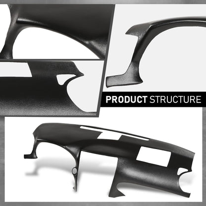 G-PLUS TPE Dash Dashboard Cover, Compatible with LX IS250 IS350 C 2010-2013, Fit LX IS250 IS350 Base 2006-2013 Black