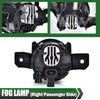 G-PLUS Fog Lights Assembly Compatible with 2019 2020 Nissan Altima 4-Door Sedan S SL SR SV Front Bumper Fog Lights w/Bulb Clear Lens LED Fog Lamps,Passenger (Right)