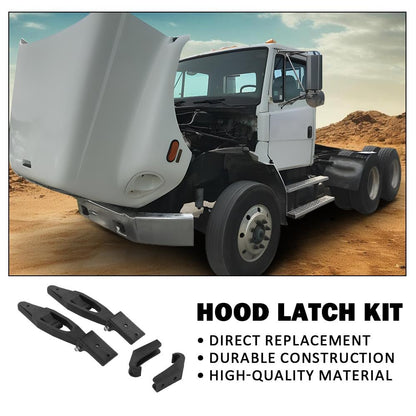G-PLUS Hood Latch Kit Compatible with FL Series Freightliner Trucks 6808800160 315-5206