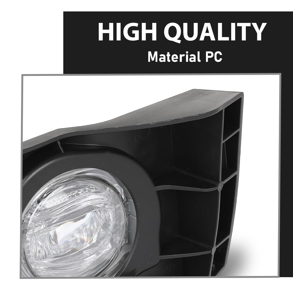 G-PLIS Pair Front Bumper Fog Light with Bracket Left Right Compatible with Toyota Corolla Cross XLE & XLE Hybrid 2022-2024 81482-0A110, 81210 12240, 116-10303R, 116-10304L, TO1038252, TO2592142 Black