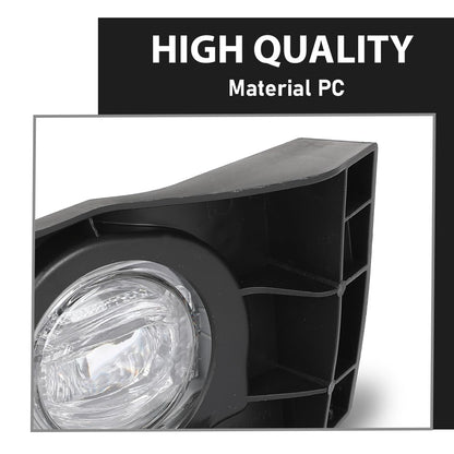G-PLIS Front Bumper Fog Light with Bracket Left and Right Side Pair Compatible with Toyota Corolla Cross XLE & XLE Hybrid 2022-2024 81210 12240, 116-10303R, TO1038252, TO2592142, TO1039252 Black