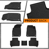 G-PLUS Floor Mats Compatible with Audi Q7 2017-2025,Fit SQ7 2020-2025,Fit Audi Q8 2019-2025 All Weather Protection TPE Floor Liners Black