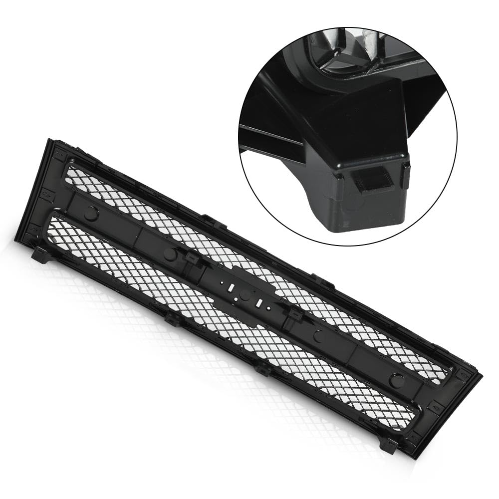 G-PLUS Front Bumper Grille Grill Compatible with Chevy Silverado 1500 Hybrid 2009-2013/Fit Silverado 1500 XFE 2010-2013/Fit Silverado 1500 LS LT LTZ WT 2007-2013 25810707, 19303978