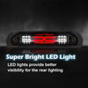G-PLUS LED Third Brake Light Compatible With 02-09 Dodge RAM, 3RD LED Bar Brake/Cargo Light,Type X (Clear lens Chrome Housing Amber Reflector)