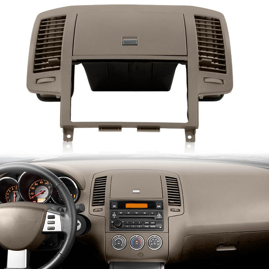 G-PLUS Center Dash Radio Bezel w/Storage Vents Glove Box Compatible with Nissan Altima 2005-2006
