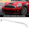 G-PLUS Chrome Grill Hood Molding Trim Compatible with Mini Cooper R55 R56 R58 R59 2007-2015 Front Grille Trim Moulding (Not Fit 07-10 R55 R56 R58 R59 Base&Clubman Model) 51132751040 MC1235100