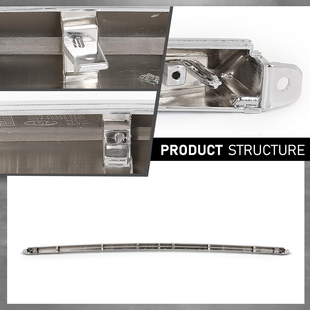 G-PLUS Bumper Trim Molding Chrome Front Lower Compatible with Ford Explorer 2018-2019 JB5Z8419AB, FO1044120, JB5Z-8419-AB Silver
