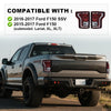 G-PLUS Rear Tail Lights Compatible with Ford F150 2015 2016 2017 Taillamps Brakelights w/bulb Luces Traseras Smoke lens FO2800239C FO2801239C Left and Right Side Rear Brake Lamps Assembly