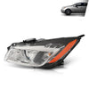 G-PLUS LED Left Side Headlight Assembly Front Headlamp Compatible with Buick Regal 2009-2012 20990313, 22934025 Clear Lens Black Housing Amber Reflector