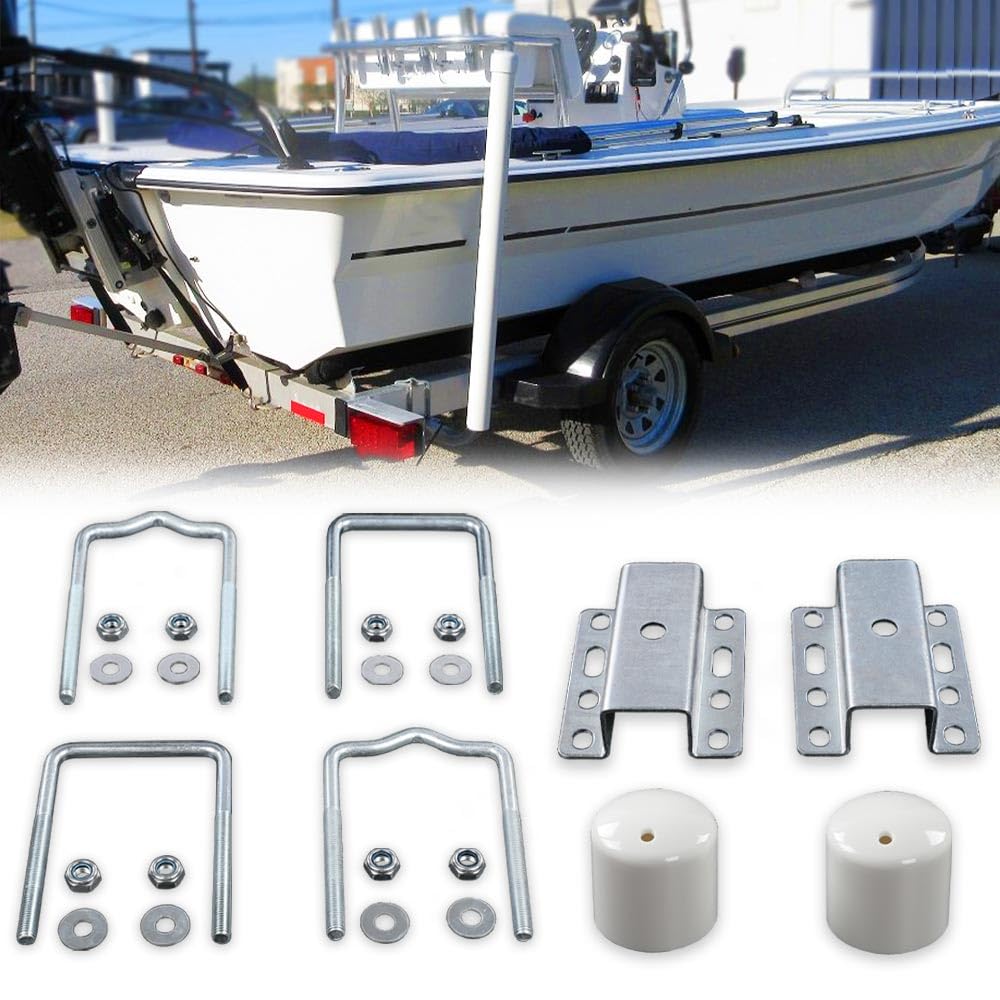 G-PLUS Boat Trailer Galvanized Universal Guide Pole and Post Mounting U Bolt Kit Boat Trailer Guides Compatible with Kia Optima 2016 2017 2018 2019 2020