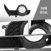 G-PLUS Fog Light Trim Driving Lamp Passenger Right Side RH Hand Compatible with Toyota 4Runner (submodel: SR5 Premium, TRD Off-Road Premium) 2018 2019 2020 5212735100, TO1039173 Black