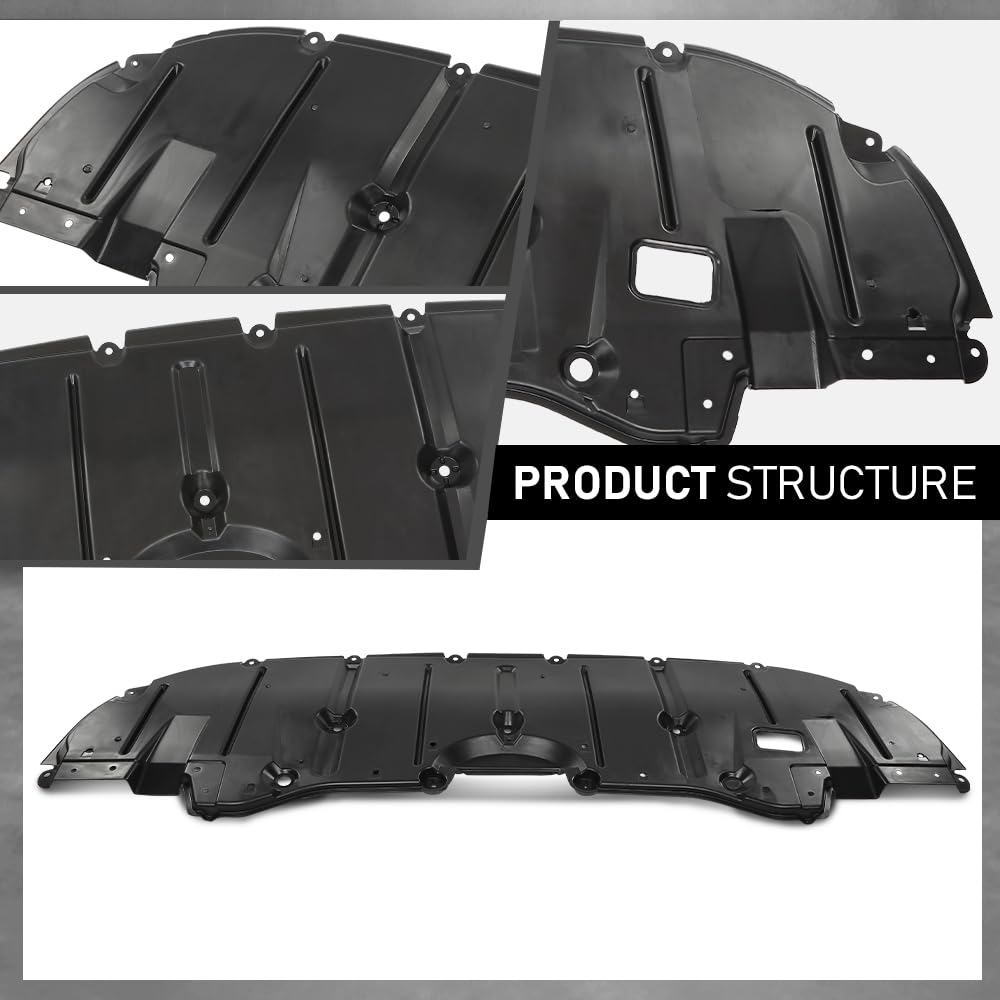 G-PLUS Engine Splash Shield Front Lower Compatible with Toyota Highlander 2020-2023 TO1228286, 514410E180