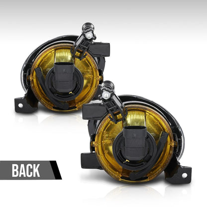 G-PLUS Front Fog Lamp Light with Halogen Bulbs Compatible with VW Touareg 2011-2014 7P6941699, 7P6941700 Black