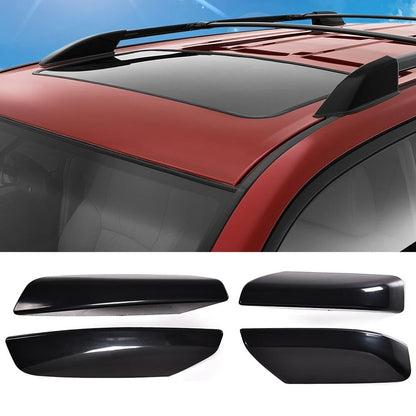 G-PLUS Roof Rack Rail End Cover Shell Cap Compatible with Toyota 4Runner N210 2003 2004 2005 2006 2007 2008 2009 4 PCS Black