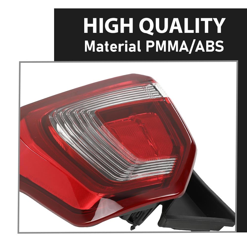 G-PLUS Rear Tail Light Brake Lamp Assembly Compatible with Ford Explorer 2016-2019 Left Side FB5Z13404A without Wiring Harness & Bulb Faros Traseros Luces Traseras