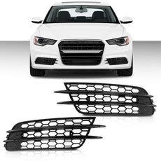 G-PLUS Fog Light Grille Cover 2PCS for Audi A4 B8 Allroad 2009-2015 Black Product Details